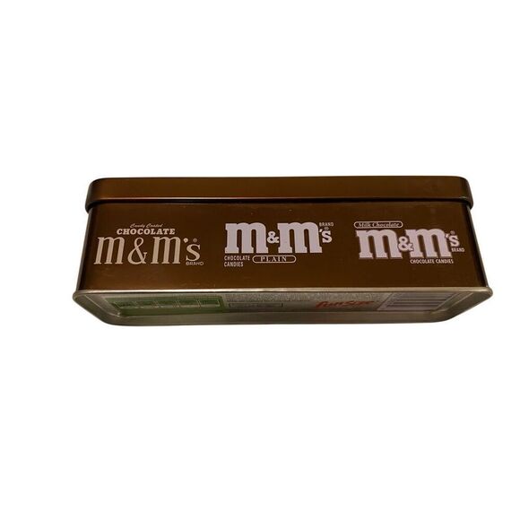 M&Ms Empty Collectible Tin Storage Container Brown - Picture 3 of 13